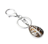 Water drop hollowed out Life Tree Pendant Key Chain Sterling Silver Jewelry for Women Gifts and men for Jewelry Making