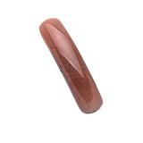 10×36mm Smooth Curve Natural Stone Pendant | Polished Red Jasper Bead for DIY Bracelet & Jewelry Making