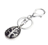 Water drop hollowed out Life Tree Pendant Key Chain Sterling Silver Jewelry for Women Gifts and men for Jewelry Making