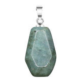 Gemstone Coffin Pendant for Making Jewelry Handmade Craved 19x30mm Halloween Gothic  #SP11378 Crystal Charm