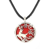 Reindeer Snowflake Hollow Pendant Silver Plated Natural Crystal Inlay Christmas Charm for Jewelry Making
