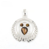 Silver Owl Gemstone Pendant for Making Jewelry #SP1759 Crescent Frame Cute Bird Animal Healing Crystal Jewelry for Women