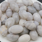 Natural Egg Shape Crystal Pendants for DIY Jewelry Making, Polished Gemstone Tumbled Stone Charms with Loop, Wholesale Healing Quartz Rebirth Talisman for Necklaces