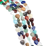 Loose 10MM Heart Gemstone Beads for DIY Jewelry (Approx 40PCS/Strand & 38CM)