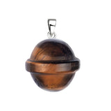 Creative UFO Planet Pendant | 20MM Natural Gemstone Necklace, Multi-Color Healing Crystal Jewelry