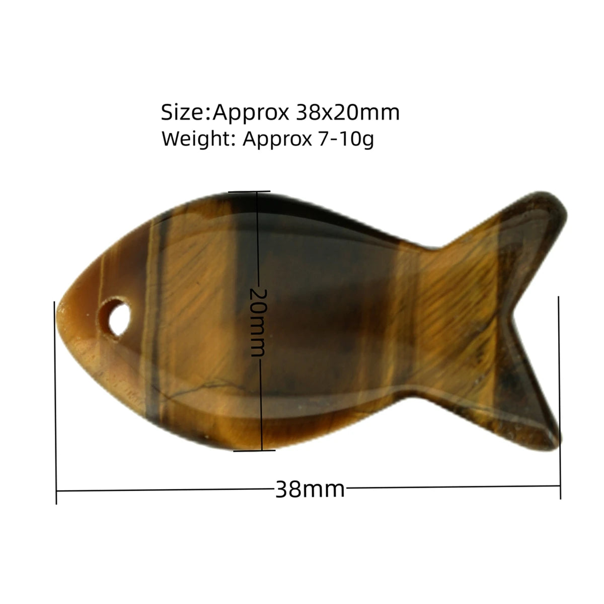 Natural Crystal Fish Shaped Pendant | Top Drilled Gemstone Fish Charm for DIY Jewelry Making | Healing Quartz Animal Totem for Necklaces, Earrings