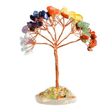 Handmade Crystal Tree | Natural Gemstone Copper Wire Lucky Tree with Agate Base for Home Decor & Party Gifts
