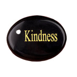35X45MM Flat Oval Gemstone Pendant Engraved Words for Making Jewelry Lucky Stone DIY Accessories