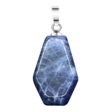 Gemstone Coffin Pendant for Making Jewelry Handmade Craved 19x30mm Halloween Gothic  #SP11378 Crystal Charm