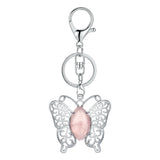 Butterfly Transformation Natural Crystal Pendants – Aesthetic Oval Gemstone Choker Necklace & Creative DIY Accessories