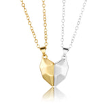 Magnetic Heart Necklace for Couples • Romantic Valentine's Day Anniversary Gift • Distance Matching Jewelry Set