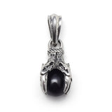 Vintage Punk Rock Dragon Claw Pendant Necklace • Gothic Hip Hop Jewelry for Men Women • Mythology Eagle Talon Crystal Ball Charm Amulet