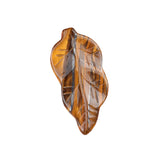 Natural Gemstone Leaf Pendants: Carved Crystal Healing Stones for Jewelry Making & Boho Home Decor