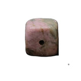 20mm Gemstone Square Incense Holder | Perforated Crystal Base for Sticks & DIY Jewelry