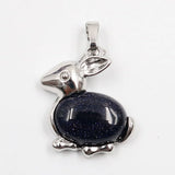 Genuine Baltic Gemstone Animal Rabbit Pendant Key chain for Women in Sterling Silver Fashion Jewelry pendant for making