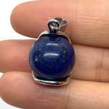 Chakra Healing Crystal Pendant | 16mm Round Gemstone Necklace Energy Jewelry for Stress Relief