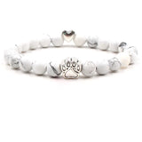8mm Natural Crystal Stretch Beaded Bracelet with Heart Rhinestone Charm 19cm Elastic Energy Healing Gemstone Bracelet for Women Yoga Jewelry