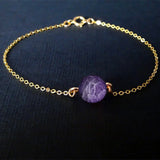Real Gemstone Chain Bracelet Aromatherapy Essential Oil Diffuser Bracelet - Natural Gemstone Beads Healing Crystal Bracelet