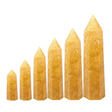 Natural Yellow Jasper Crystal Point Tower Polished Hexagonal Obelisk Wand for Home Decor Meditation Crystal Collection Gift