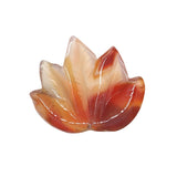 Hand Carved Natural Crystal Maple Leaf Pendant Charms Mixed Assorted Gemstone Pre-Drilled Leaf Beads for DIY Necklace Bracelet Jewelry Making