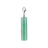 Gemstone Cylinder Pendant – 8x30mm Crystal Charm for Necklace, Keychain & Bag Tag – Healing Stone Jewelry for Women & Men