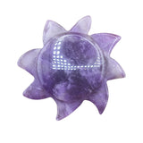 30mm Natural Crystal Hollow Flower Pendant | Hand-Carved Plum Blossom Gemstone for DIY Jewelry