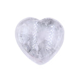 40mm Natural Heart Worry Stone, Thumb Groove Palm Crystal Stone Chakra Healing Stress Relief Pocket Stone