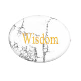 35X45MM Flat Oval Gemstone Pendant Engraved Words for Making Jewelry Lucky Stone DIY Accessories