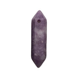 Top Cross-Drilled Crystal Point Beads • Hexagonal Column Natural Gemstone Charms • DIY Handmade Jewelry Crafting Healing Stones