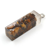 Crystal pendant Amethyst Pendant Crystal gravel square Ladies Fashion Pendant Hexagonal Natural Crystal Quartz Healing