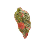Natural Gemstone Leaf Pendants: Carved Crystal Healing Stones for Jewelry Making & Boho Home Decor