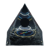 Gemstone Solar Sphere Orgone Pyramid 60MM for Home Office Feng Shui Decor & Spiritual Gifts