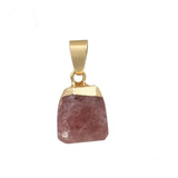 Reiki Healing Faceted Stone Pendant for Making Jewlery