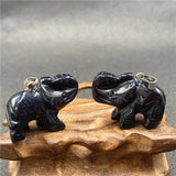 Hand Carved Elephant Gemstone Pendant for Making Jewelry Women Men  Healing Protection Lucky Charm 26x38mm  Mothers Day Gift