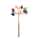 Carved Natural Crystal Chips Gemstone Tree Branch Semi-Precious Stone Home Decoration Ornament for DIY Craft Making