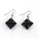 Fashion New Agate Crystal David Star Merkabar Pendulum Necklace Earrings Craft Gemstones For Decoration