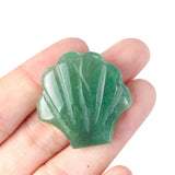 30mm Natural Crystal Shell Figurine | 30mm Natural Gemstone Pocket Stone Party & Home Decor