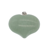 Boho Natural Crystal Heart Pendant, Polished Heart‑Shaped Healing Gemstone with Connector Bail, Reiki Meditation Energy Stone Amulet Pendant Bulk Supply