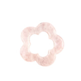 30mm Natural Crystal Hollow Flower Pendant | Hand-Carved Plum Blossom Gemstone for DIY Jewelry