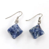 Fashion New Agate Crystal David Star Merkabar Pendulum Necklace Earrings Craft Gemstones For Decoration