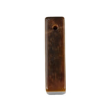 25×6mm Natural Crystal Rectangle Pendant | Pre-Drilled Gemstone Bar Charm for DIY Jewelry