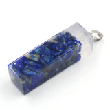 Crystal pendant Amethyst Pendant Crystal gravel square Ladies Fashion Pendant Hexagonal Natural Crystal Quartz Healing