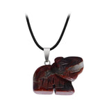 Natural stone hand carved Elephant Pendant original stone crystal elephant jade pendant Sculpture Statue Healing Reiki Pocket