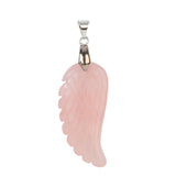 Angel Wing Crystal Pendant Key chains Adjustable Reiki Healing Stone Natural Gemstone Key Chain for Women Men