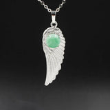 Crystal Angel Wing Pendant Necklace Angel Wing Necklace for Women Sterling Silver Friendship Cubic Zirconia Angel Wing Pendant