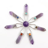 Natural crystal 7 Point Energy Generator Crystals and Healing Stones Chakra Quartz Decorate