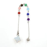 Multi Natural Crystal Merkaba Star Pendant Necklace Mixed Gemstone 3D Star Charm Jewelry for Women Gift