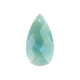 Genuine Agate Faceted Teardrop Charms: Natural Stone Pendant for Handmade Jewelry & DIY Crafting