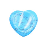 40mm Natural Heart Worry Stone, Thumb Groove Palm Crystal Stone Chakra Healing Stress Relief Pocket Stone
