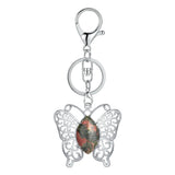 Butterfly Transformation Natural Crystal Pendants – Aesthetic Oval Gemstone Choker Necklace & Creative DIY Accessories